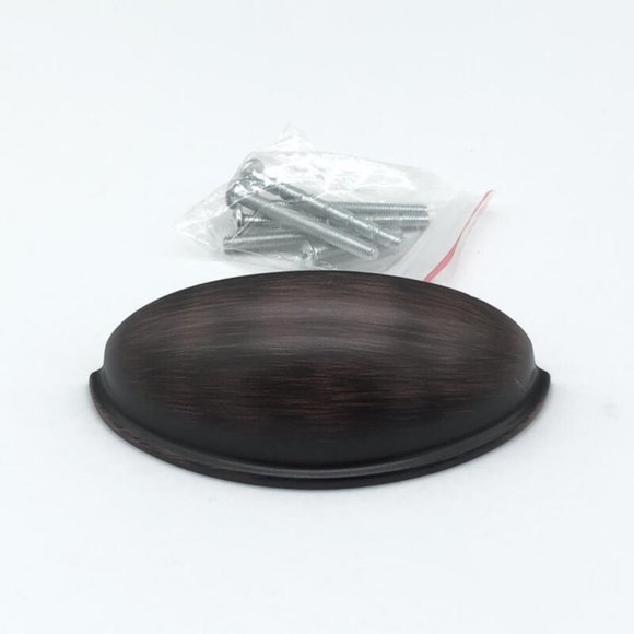 Lot of 6 Cup Pulls 3" on Center Oil Rubbed Bronze Cabinet Pulls New - Picture 3 of 5